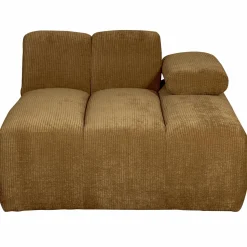 Best WOOOD Mojo chaise longue element rechts ribstof Honinggeel