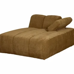 Best WOOOD Mojo chaise longue element rechts ribstof Honinggeel