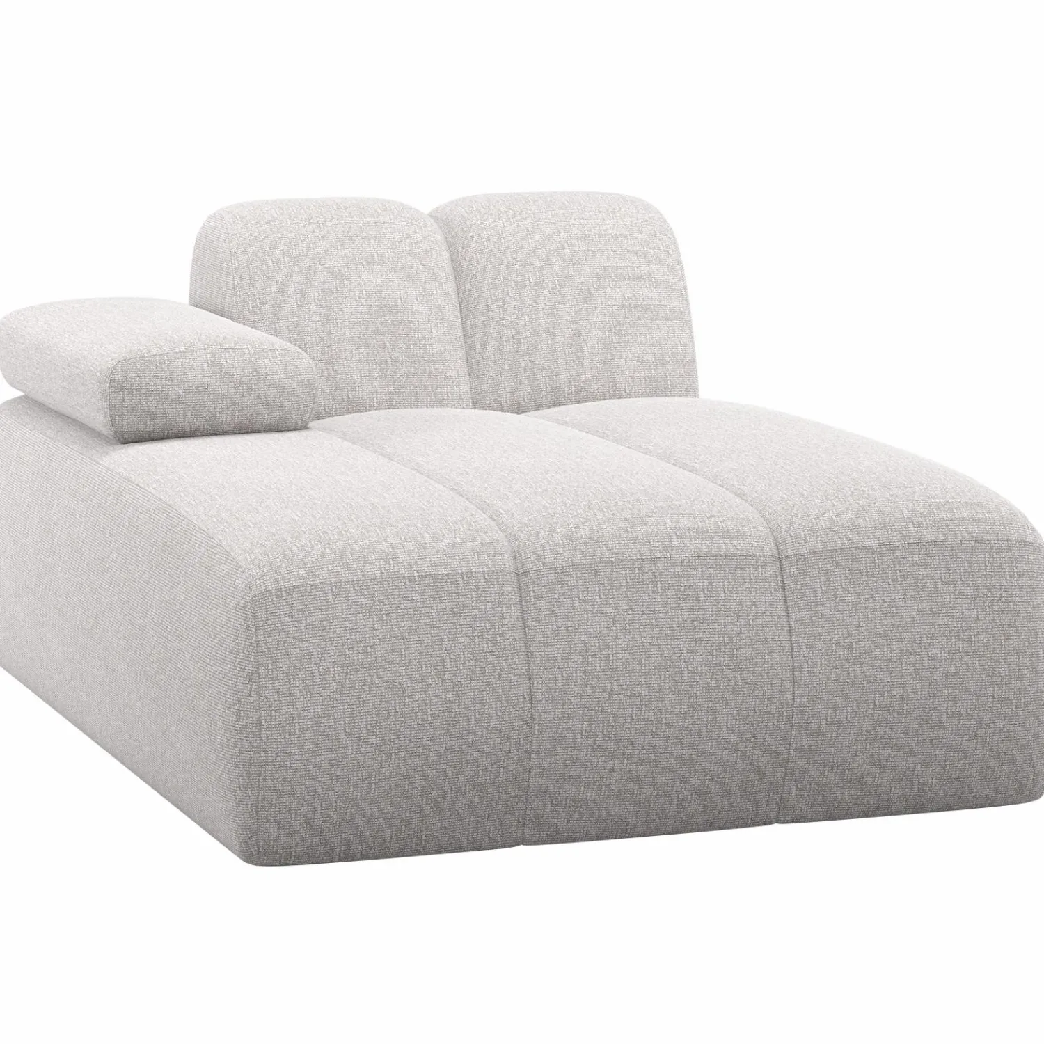 Sale WOOOD Mojo chaise longue element links bouclé ecru melange