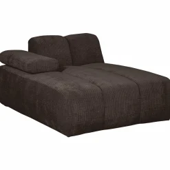Sale WOOOD Mojo chaise longue element links ribstof Bruin