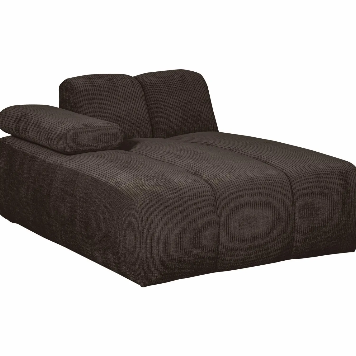 Sale WOOOD Mojo chaise longue element links ribstof Bruin
