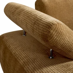 Hot WOOOD Mojo chaise longue element links ribstof Honinggeel