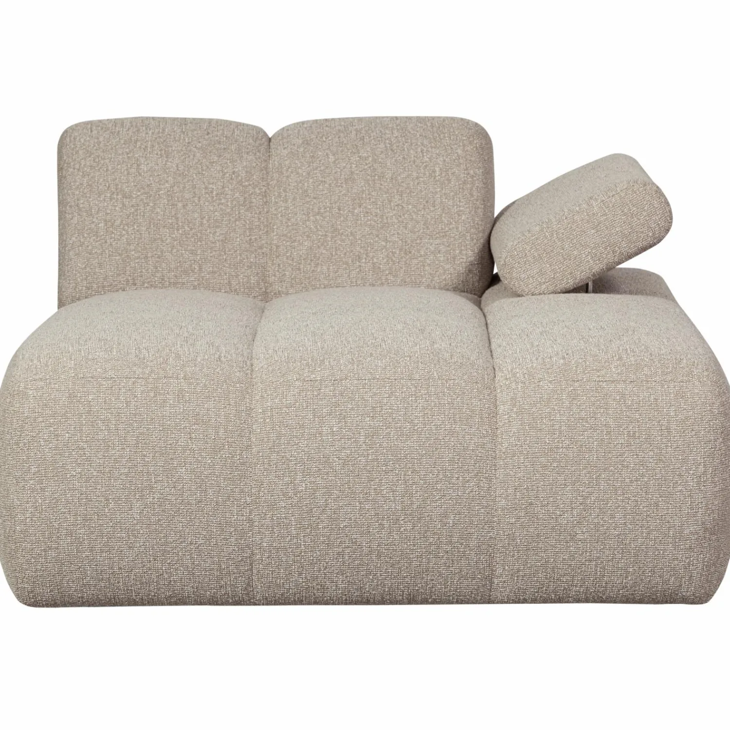Hot WOOOD Mojo chaise longue element rechts bouclé Beige melange
