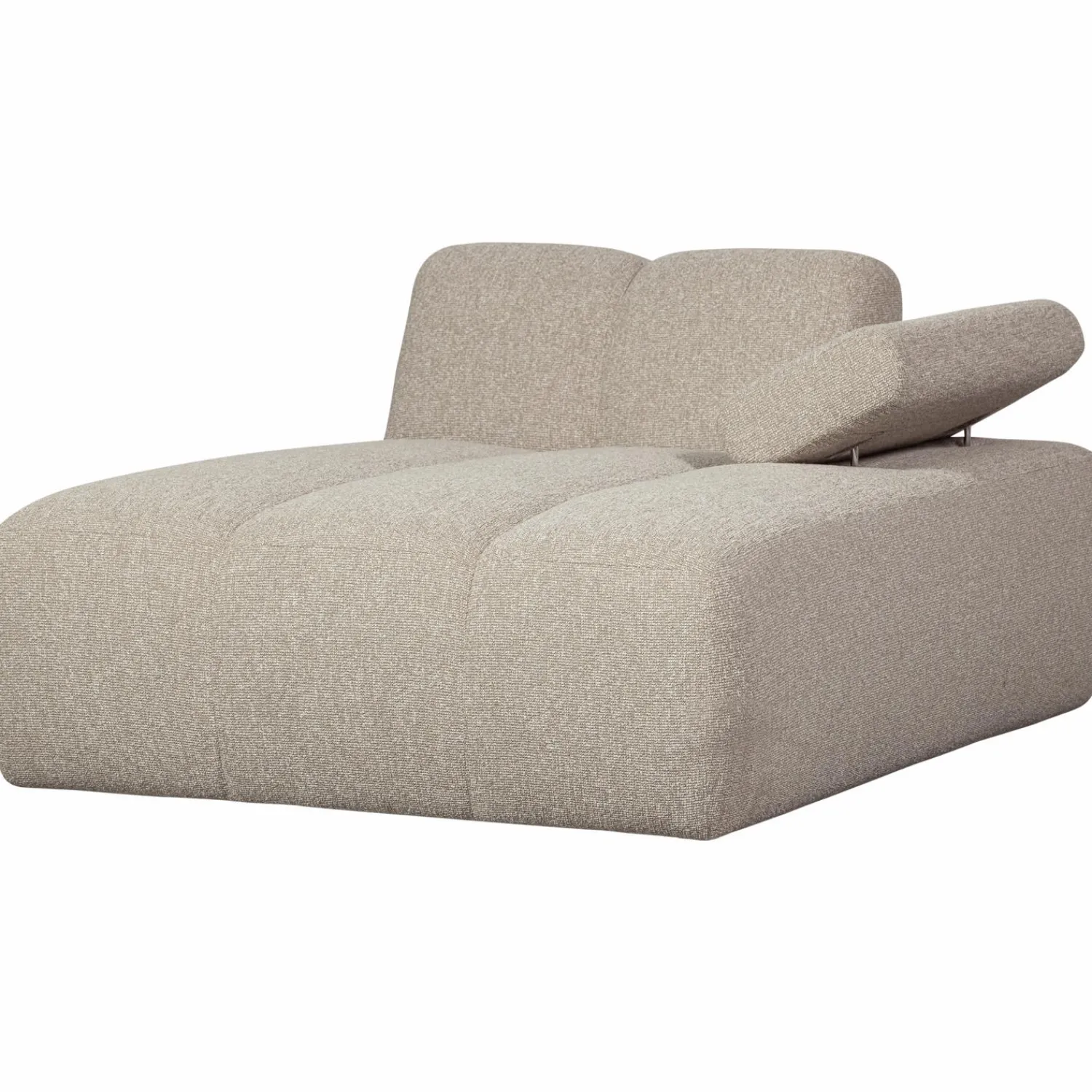 Hot WOOOD Mojo chaise longue element rechts bouclé Beige melange