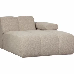 Hot WOOOD Mojo chaise longue element rechts bouclé Beige melange