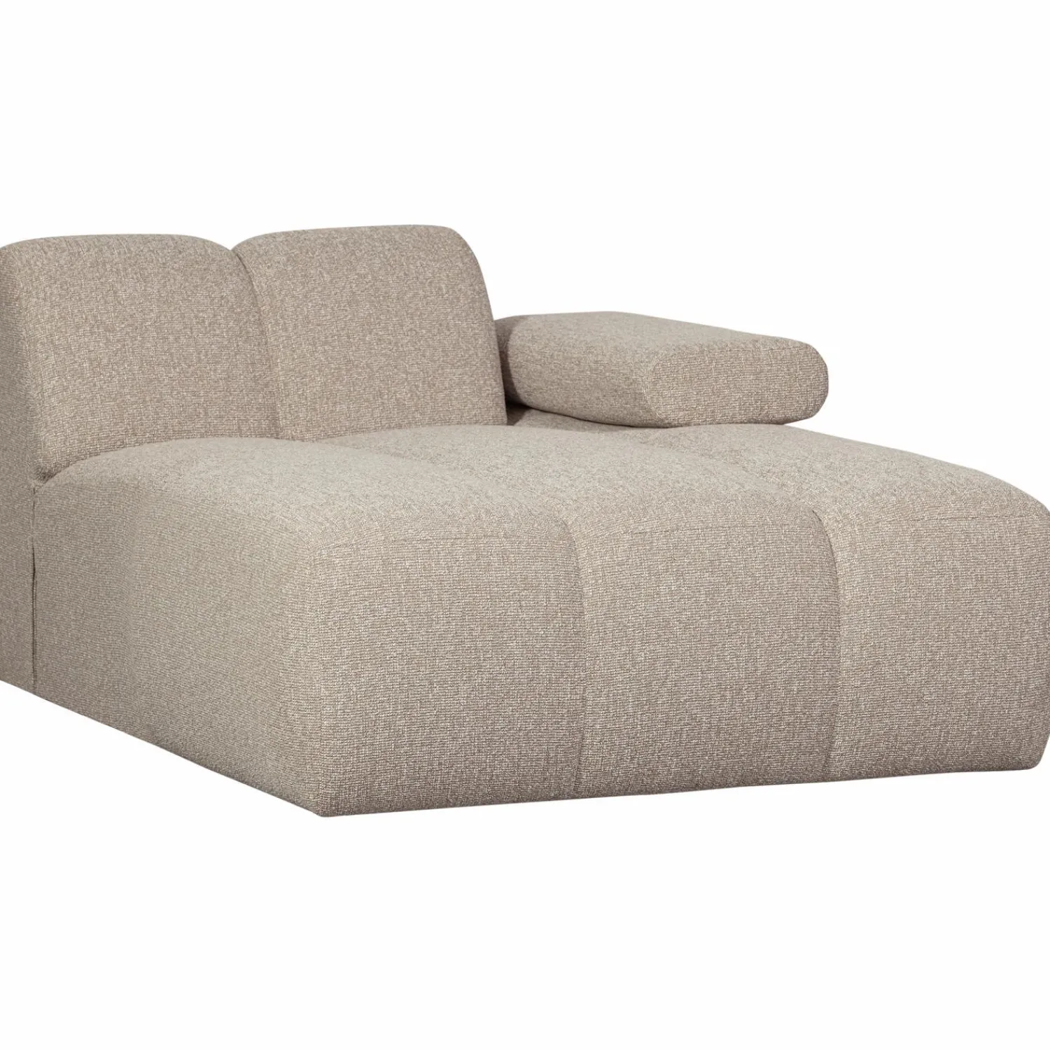 Hot WOOOD Mojo chaise longue element rechts bouclé Beige melange