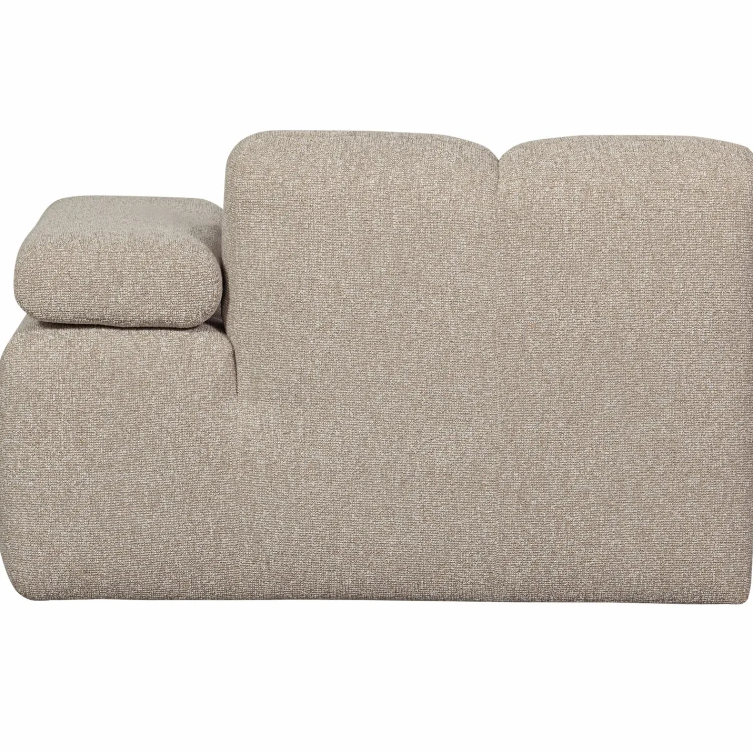 Hot WOOOD Mojo chaise longue element rechts bouclé Beige melange