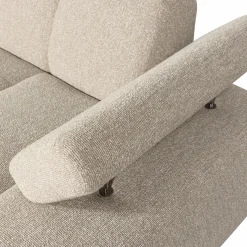 Hot WOOOD Mojo chaise longue element rechts bouclé Beige melange