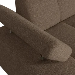 Online WOOOD Mojo chaise longue element links bouclé Bruin melange