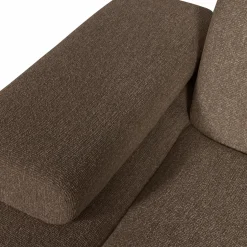 Online WOOOD Mojo chaise longue element links bouclé Bruin melange