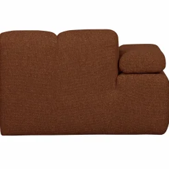 Online WOOOD Mojo chaise longue element links bouclé Roestbruin melange