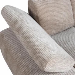 Online WOOOD Mojo chaise longue element links ribstof Donkerzand