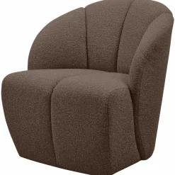Sale WOOOD Mojo draaifauteuil bouclé Bruin melange