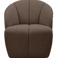 Sale WOOOD Mojo draaifauteuil bouclé Bruin melange