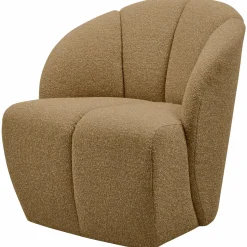 Discount WOOOD Mojo draaifauteuil bouclé Geel/bruin melange