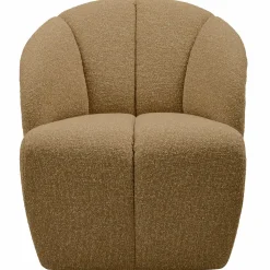 Discount WOOOD Mojo draaifauteuil bouclé Geel/bruin melange