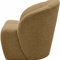 Discount WOOOD Mojo draaifauteuil bouclé Geel/bruin melange