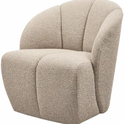 New WOOOD Mojo draaifauteuil bouclé Beige melange