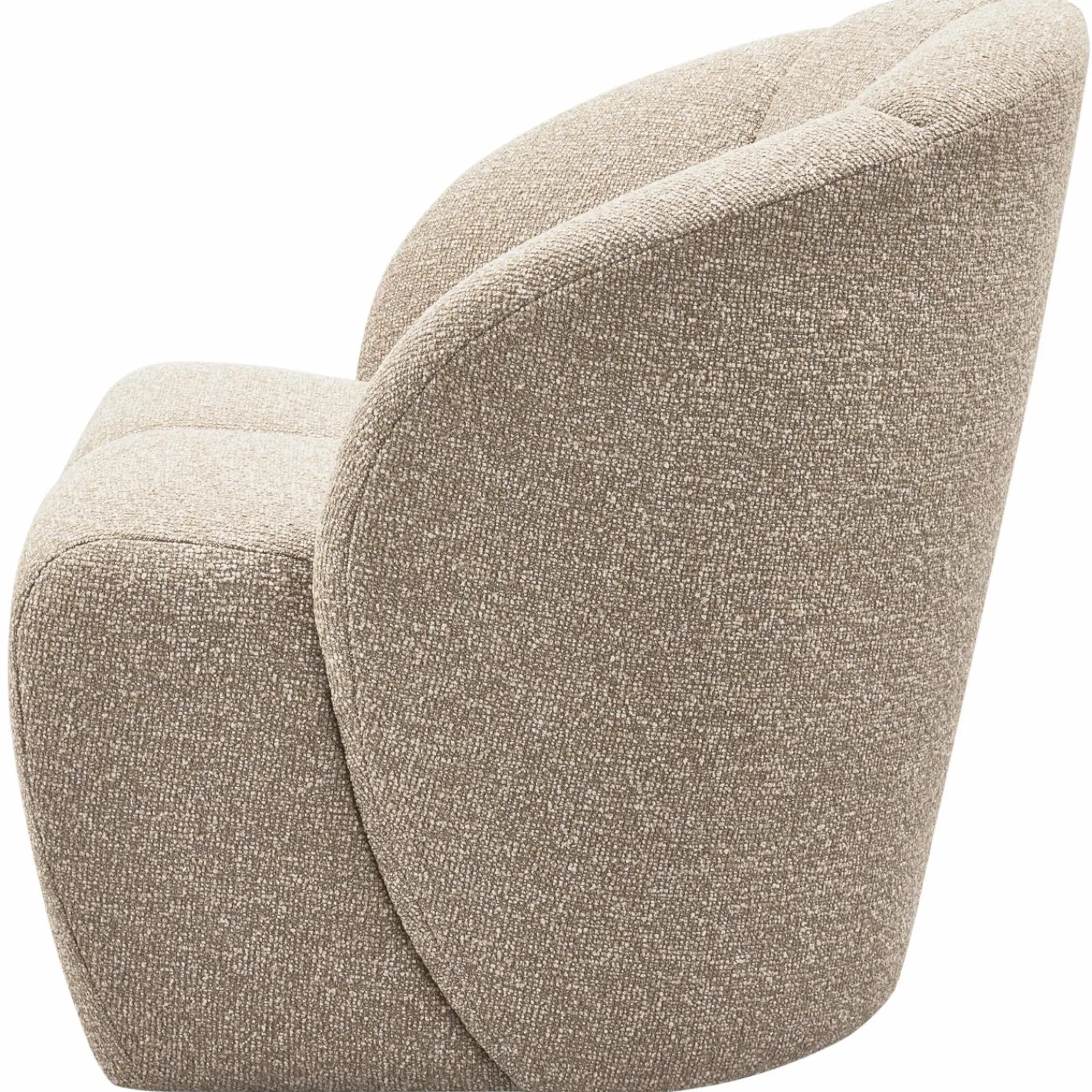 New WOOOD Mojo draaifauteuil bouclé Beige melange