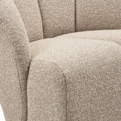 New WOOOD Mojo draaifauteuil bouclé Beige melange