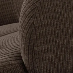 New WOOOD Mojo draaifauteuil ribstof Bruin