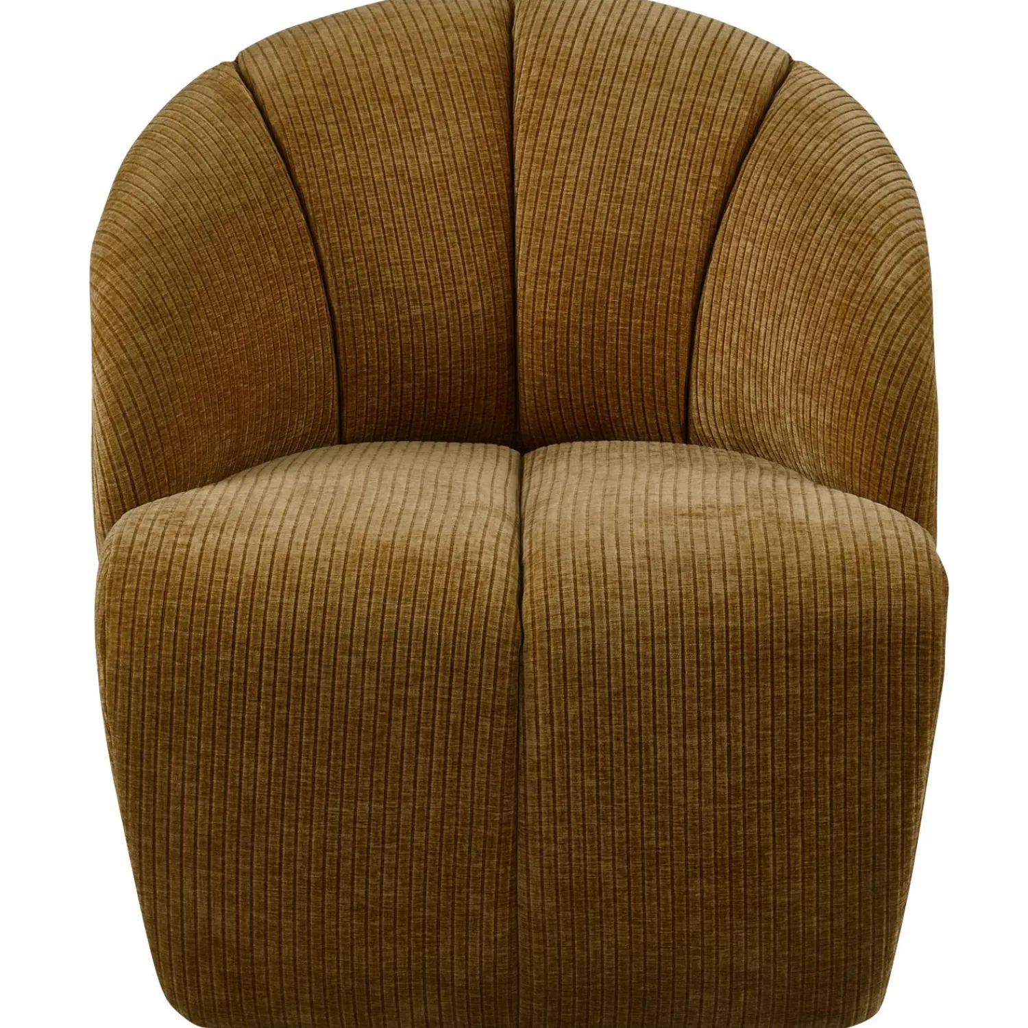 Clearance WOOOD Mojo draaifauteuil ribstof Honinggeel