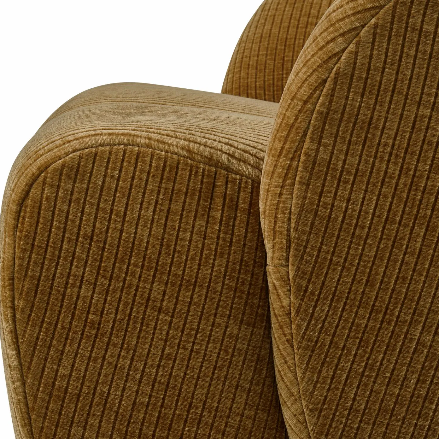 Clearance WOOOD Mojo draaifauteuil ribstof Honinggeel