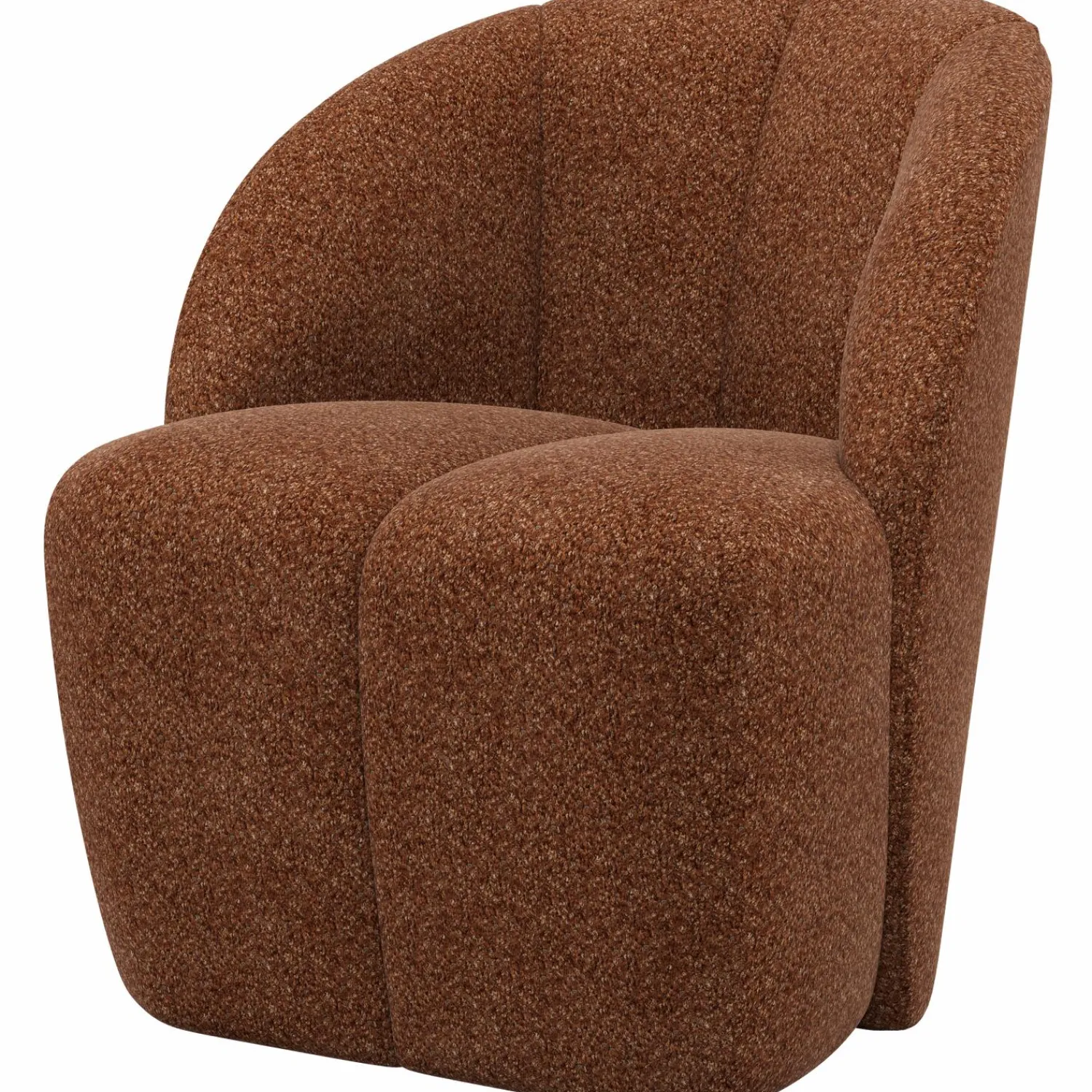 Online WOOOD Mojo draaifauteuil wollig Roestbruin