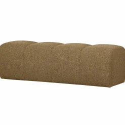 Discount WOOOD Mojo eetbankje 164 cm bouclé Geel/bruin melange