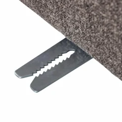 Hot WOOOD Mojo eetbankje 84 cm met rugleuning bouclé Bruin melange