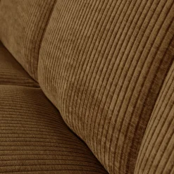 New WOOOD Mojo eetbankje 164 cm met rugleuning ribstof Honinggeel