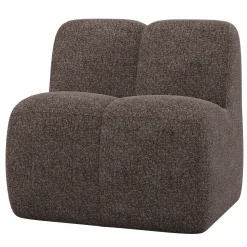 Online WOOOD Mojo eetbankje 84 cm met rugleuning wollig Bruin