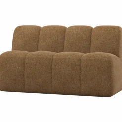 New WOOOD Mojo eetbankje 164 cm met rugleuning wollig Honinggeel