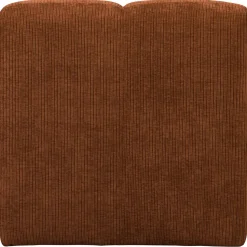 Sale WOOOD Mojo eetbankje 84 cm met rugleuning ribstof Roestbruin