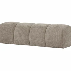 Clearance WOOOD Mojo eetbankje 164 cm ribstof donker zand Donkerzand