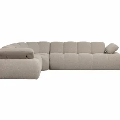 Clearance WOOOD Mojo hoekbank links bouclé Beige melange