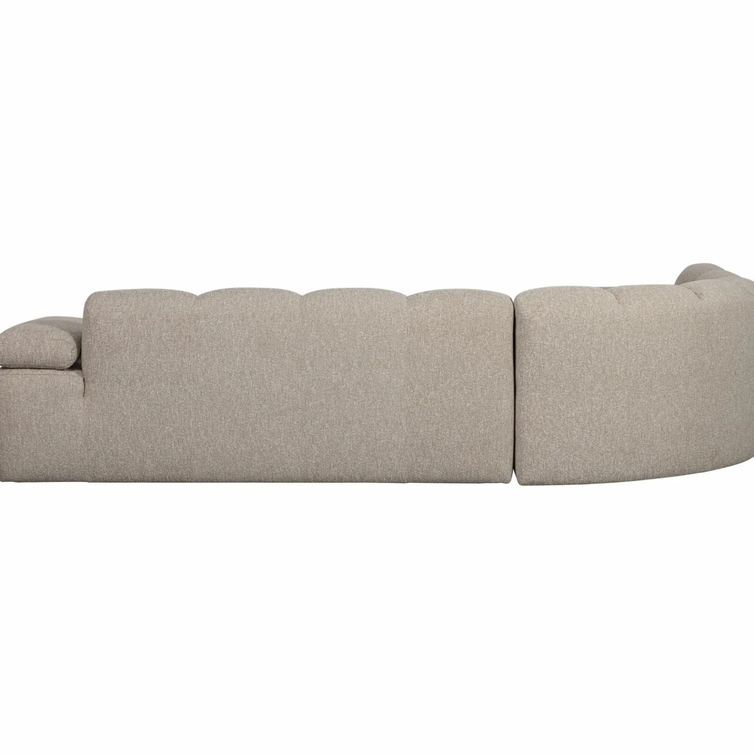 Clearance WOOOD Mojo hoekbank links bouclé Beige melange