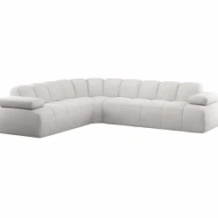 Outlet WOOOD Mojo hoekbank links bouclé ecru melange