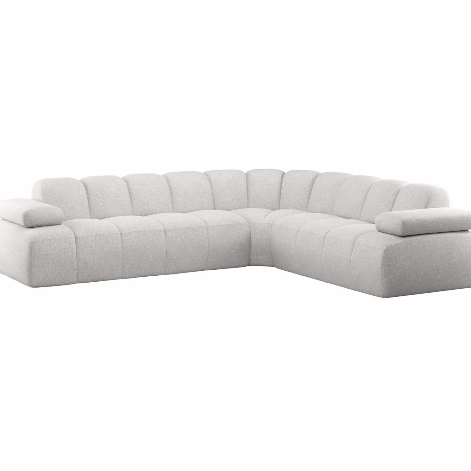 New WOOOD Mojo hoekbank rechts bouclé ecru melange