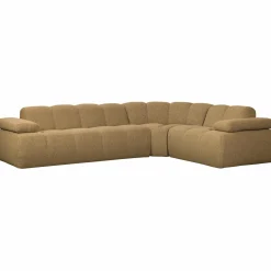 Sale WOOOD Mojo hoekbank rechts bouclé Geel/bruin melange