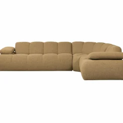 Sale WOOOD Mojo hoekbank rechts bouclé Geel/bruin melange