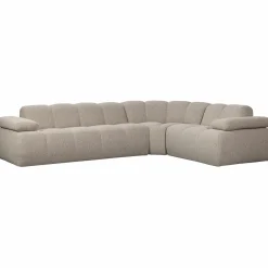 Hot WOOOD Mojo hoekbank rechts bouclé Beige melange