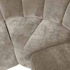 Online WOOOD Mojo hoekbank rechts ribstof donker zand Donkerzand