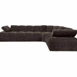 WOOOD Mojo hoekbank rechts ribstof Bruin