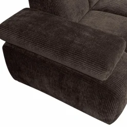 WOOOD Mojo hoekbank rechts ribstof Bruin
