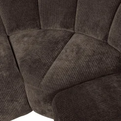 WOOOD Mojo hoekbank rechts ribstof Bruin