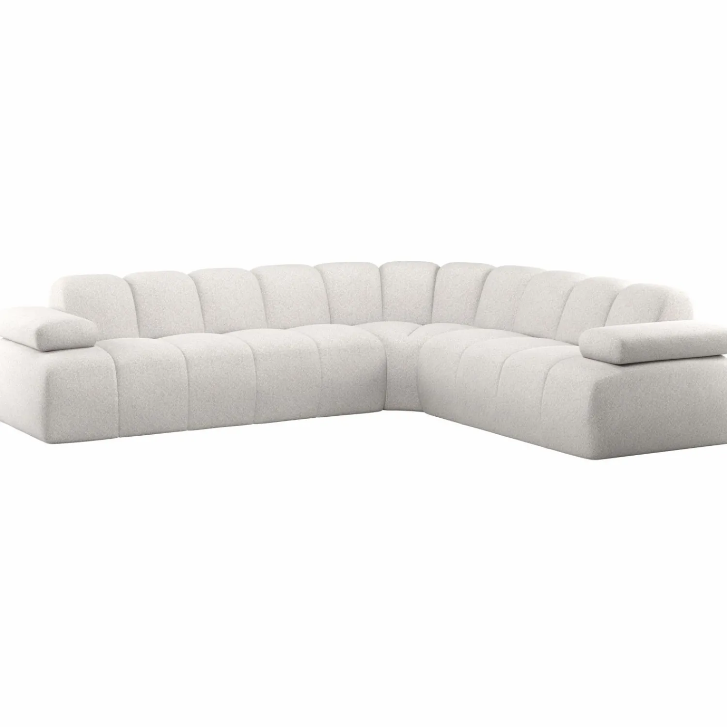 Discount WOOOD Mojo hoekbank rechts wollig Ecru