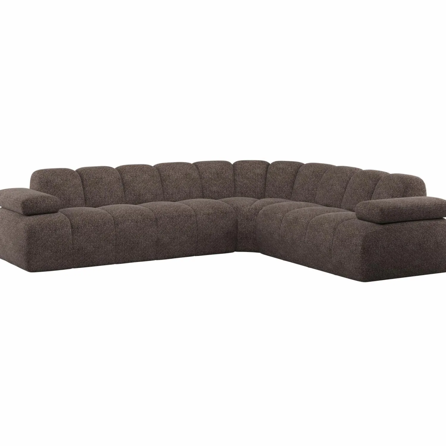 New WOOOD Mojo hoekbank rechts wollig Bruin