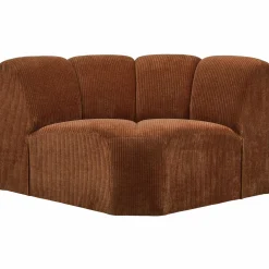 Outlet WOOOD Mojo hoekelement ribstof Roestbruin