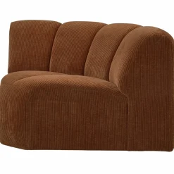 Outlet WOOOD Mojo hoekelement ribstof Roestbruin